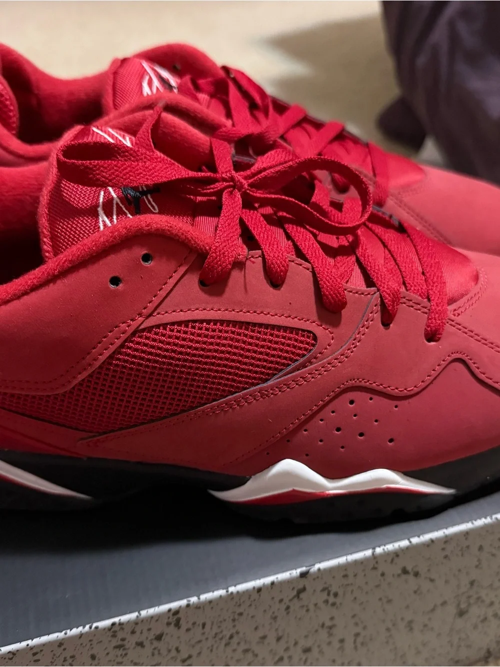 Jordan Men's Red Athletic Sneakers
